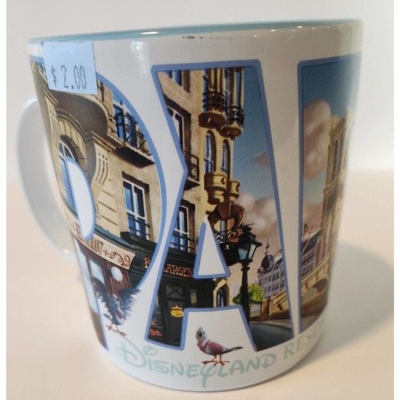 Disneyland Resort Paris Official Mickey & Minnie Mouse Extra Large 3D Mug White - Picture 4 of 8